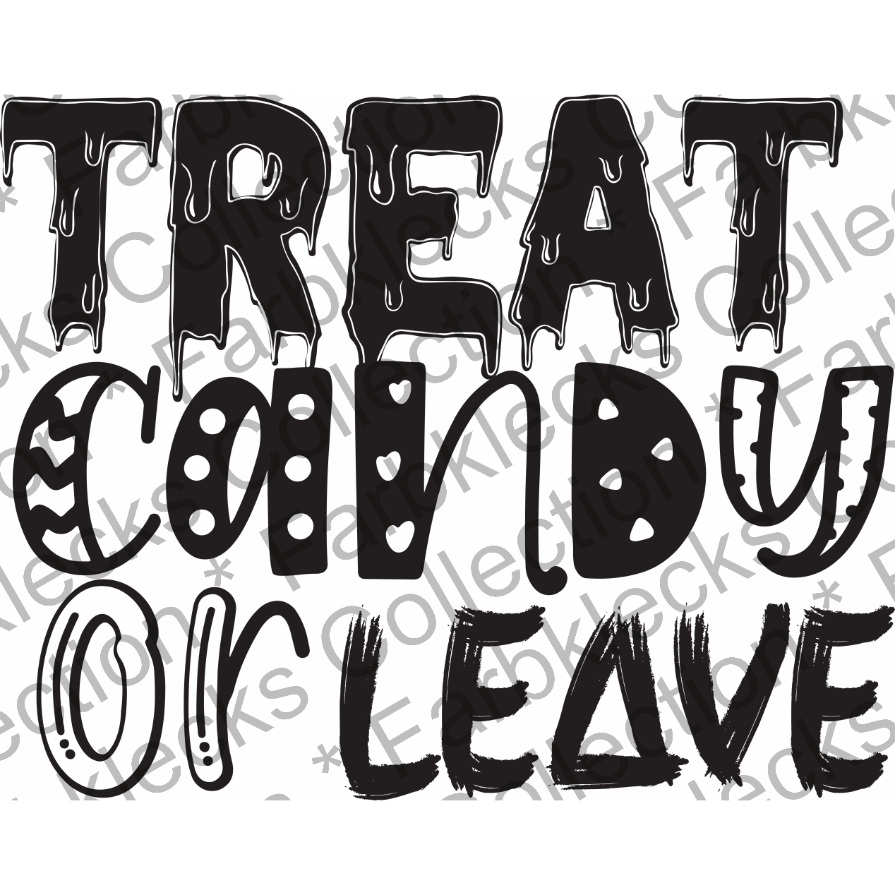 Motivtransfer 3924 Treat Candy or Leave