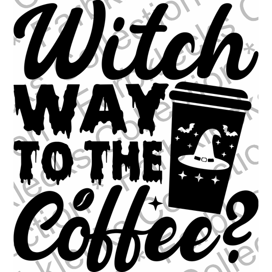 Motivtransfer 3944 Witch way to the Coffee