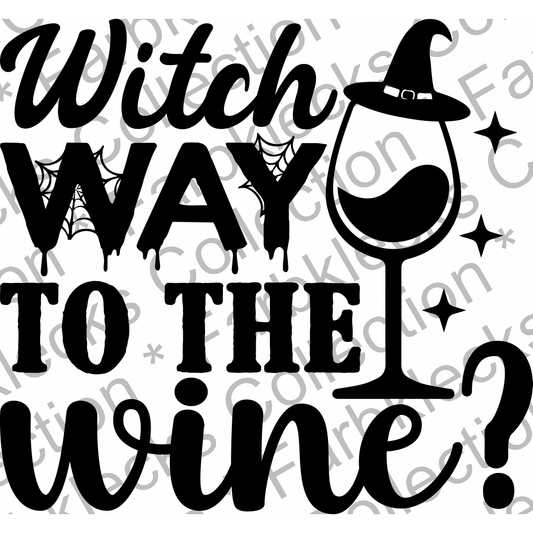 Motivtransfer 3963 Witch way to the wine