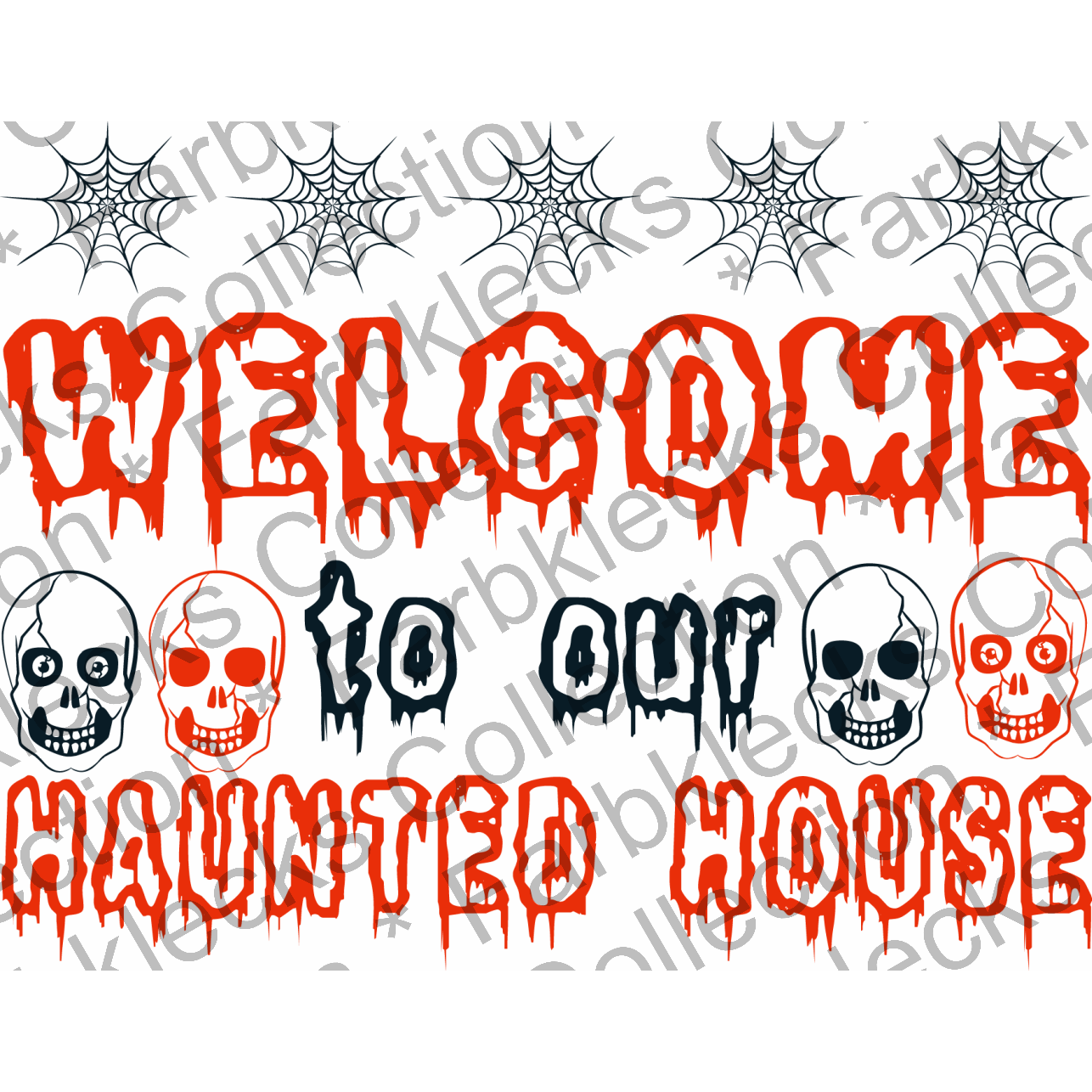 Motivtransfer 4014 Welcome to our Haunted House