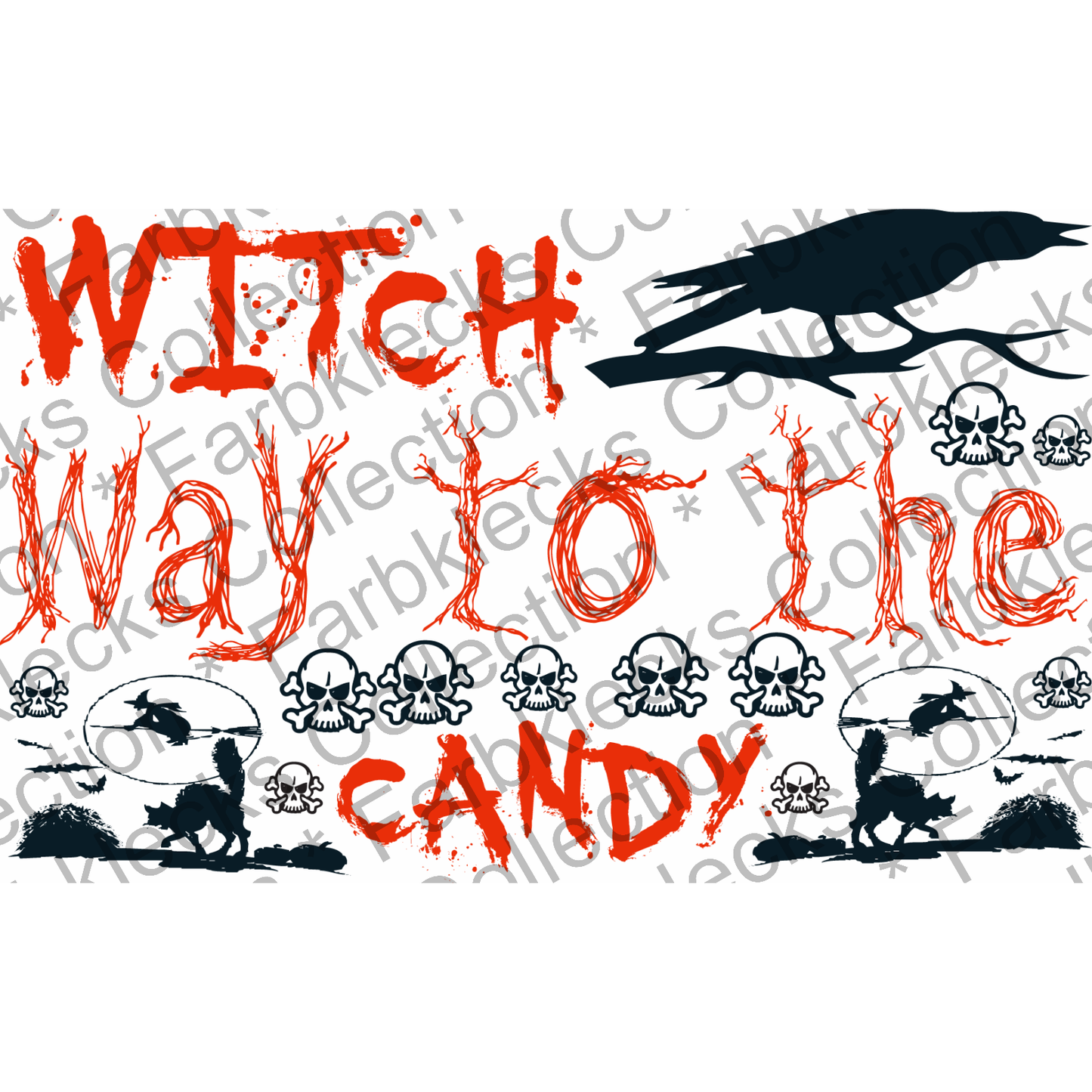 Motivtransfer 4015 Witch way to the candy