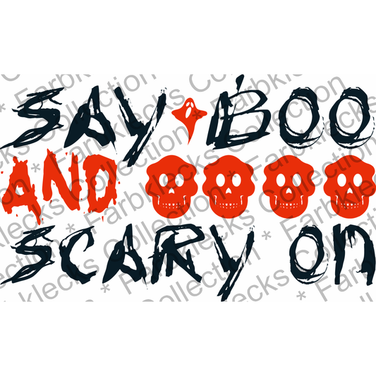 Motivtransfer 4018 Say Boo and scary on