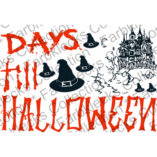 Motivtransfer 4020 Days till Halloween