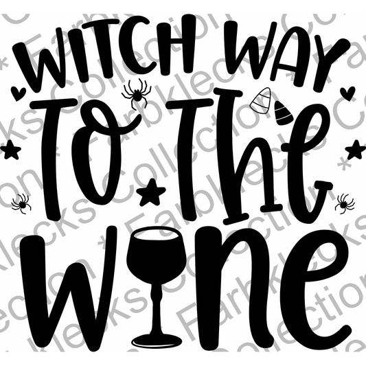 Motivtransfer 4045 Witch way to the Wine