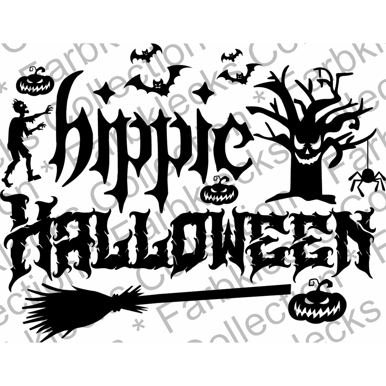 Motivtransfer 4082 Hippie Halloween