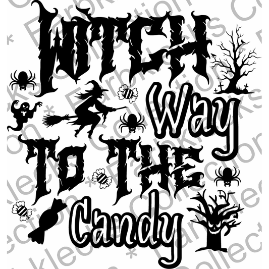 Motivtransfer 4095 Witch way to the Candy