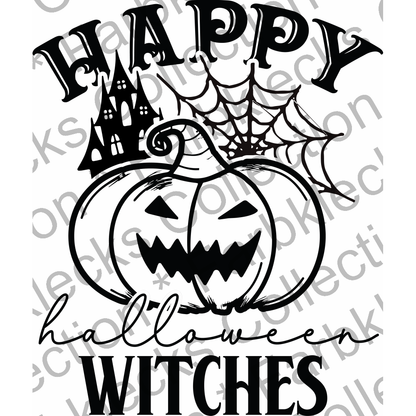 Motivtransfer 4130 Happy Halloween Witches