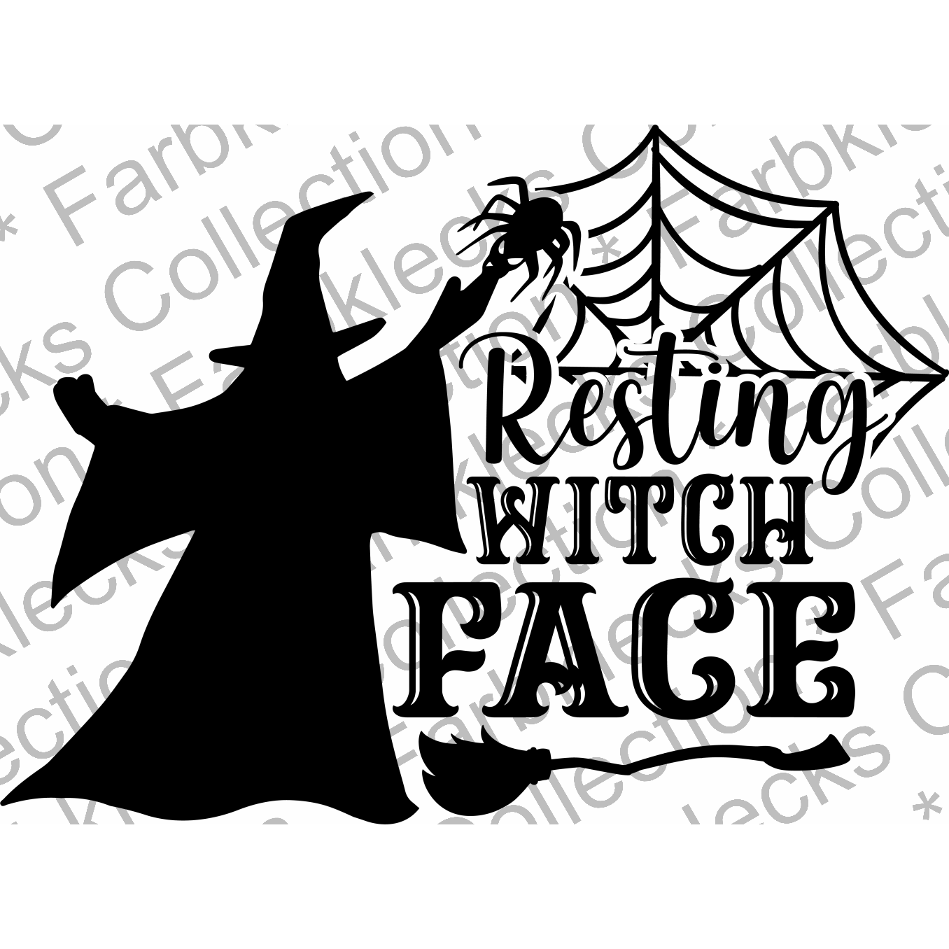 Motivtransfer 4133 Resting witch face