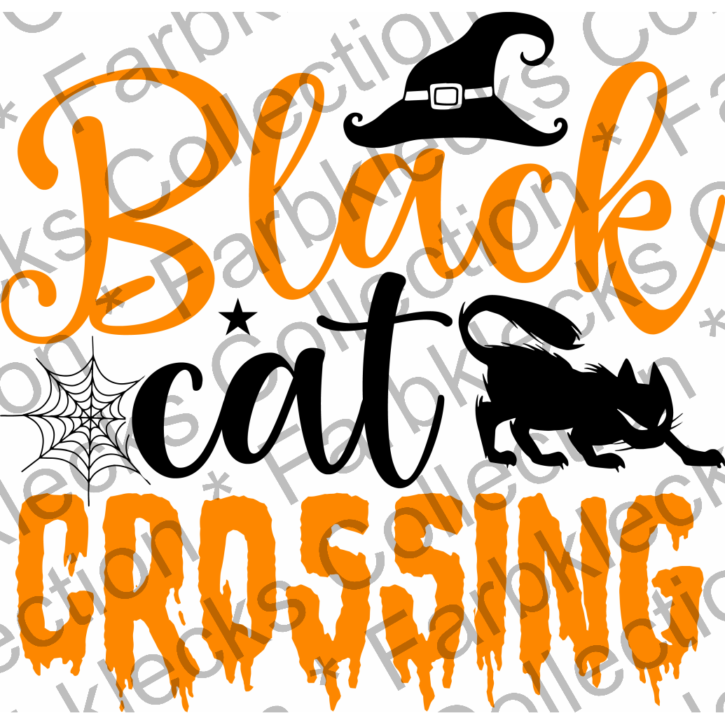 Motivtransfer 4203 Black Cat Crossing