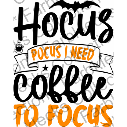 Motivtransfer 4216 Hocus Pocus i need coffee