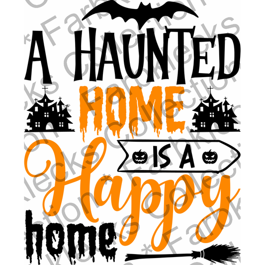 Motivtransfer 4219 A haunted home is a happy home