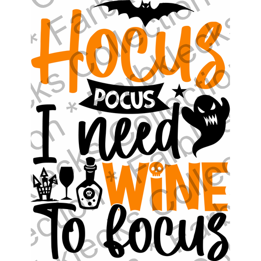 Motivtransfer 4272 Hocus Pocus i need wine