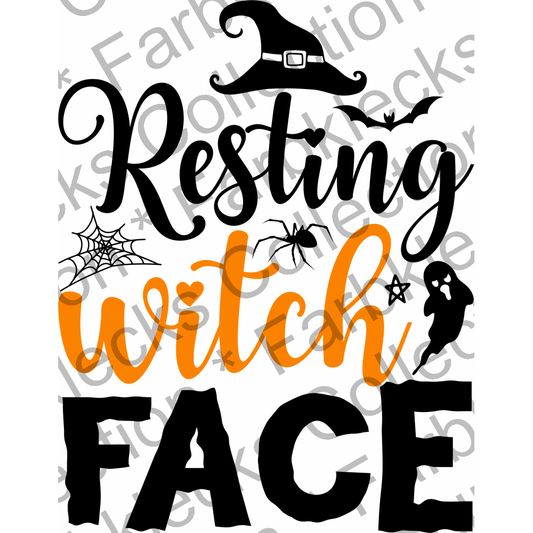 Motivtransfer 4283 resting witch facce