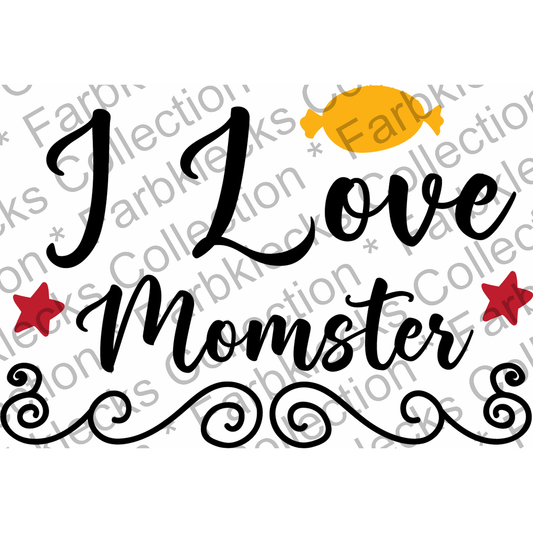 Motivtransfer 4360 i love momster