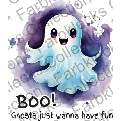 Motivtransfer 4412 Boo Ghosts justs wann have fun