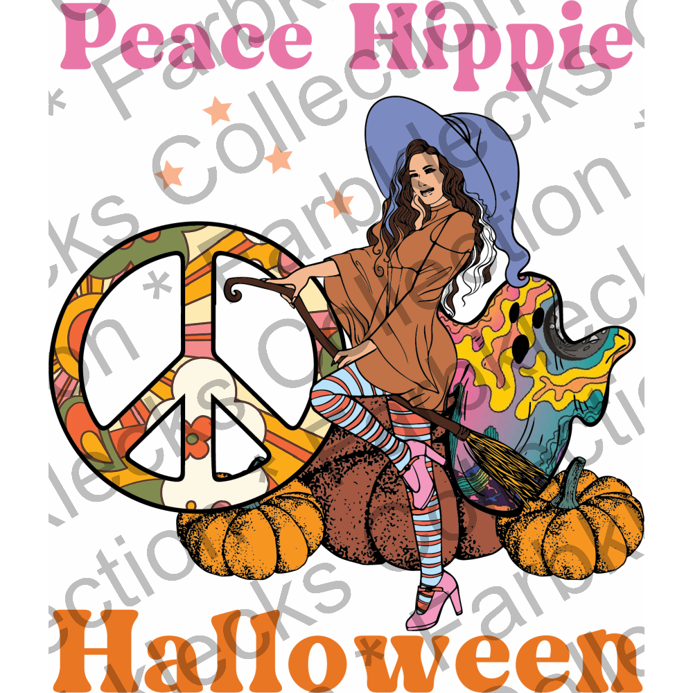 Motivtransfer 4506 Peace Hippie Halloween