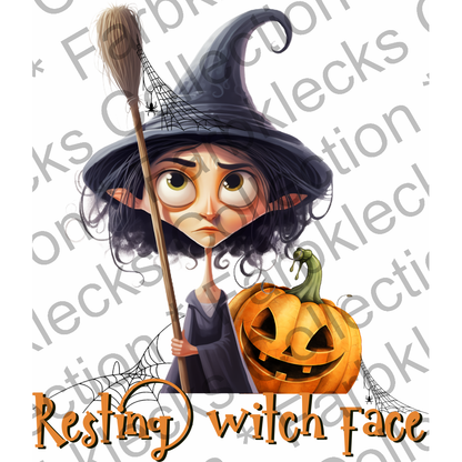 Motivtransfer 4512 Resting witch face