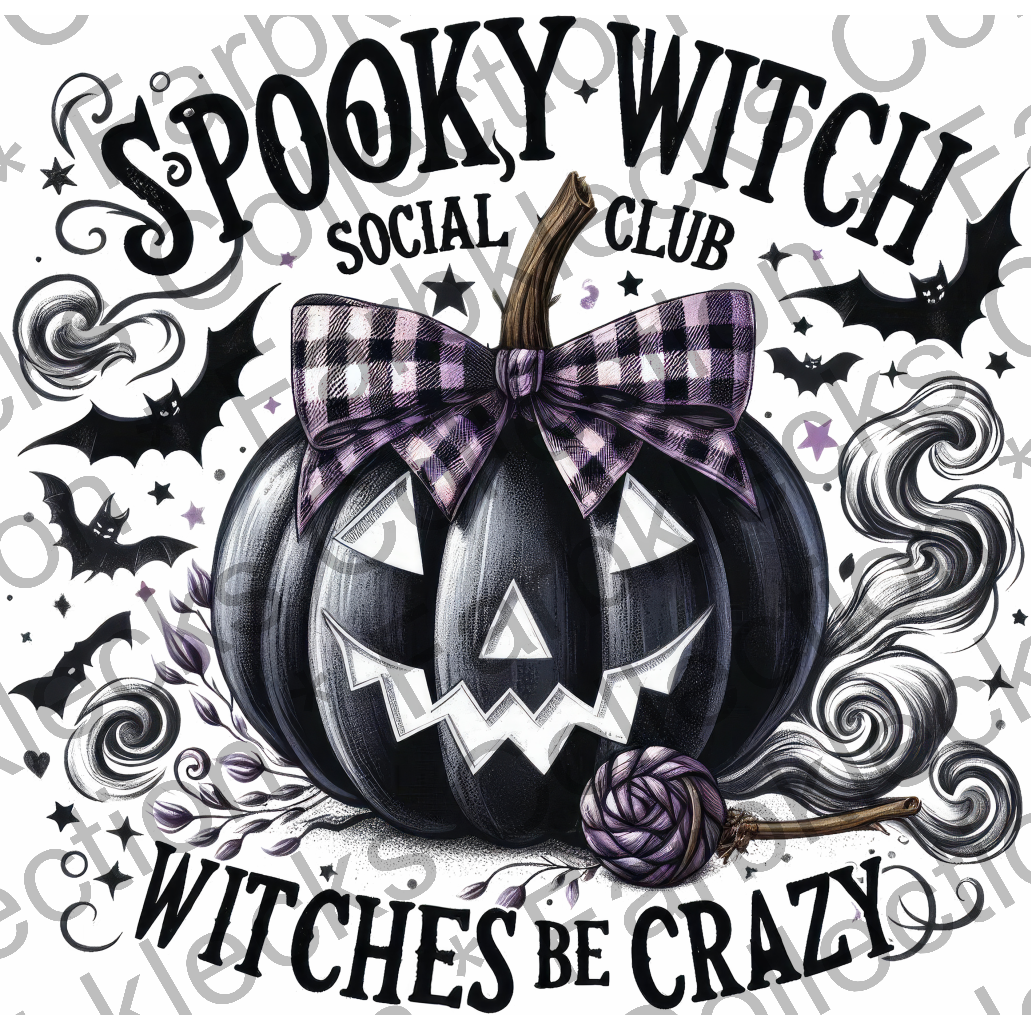 Motivtransfer 4544 Spooky Witch Social Club