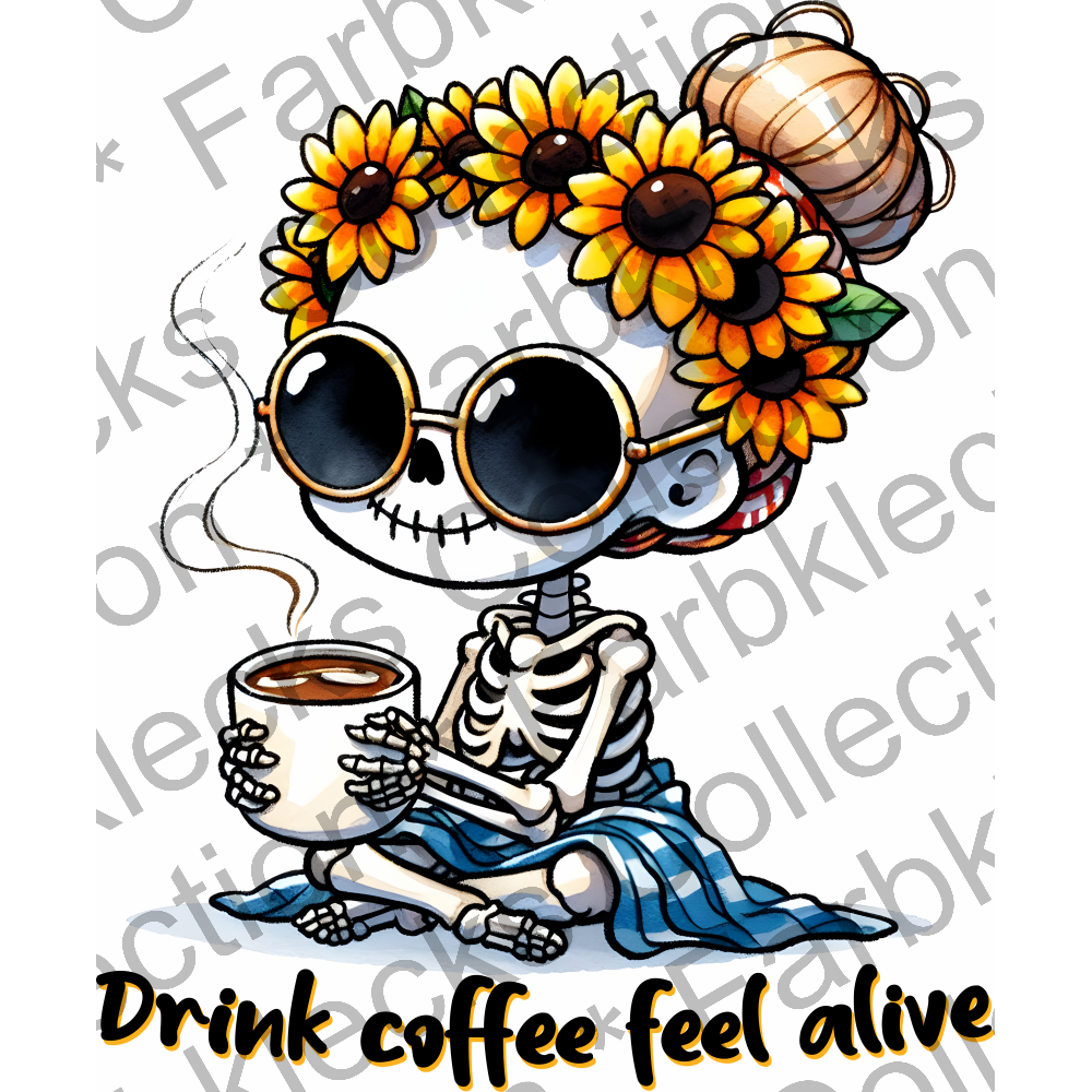 Motivtransfer 4678 Drink coffee feel drive