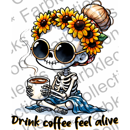 Motivtransfer 4678 Drink coffee feel drive