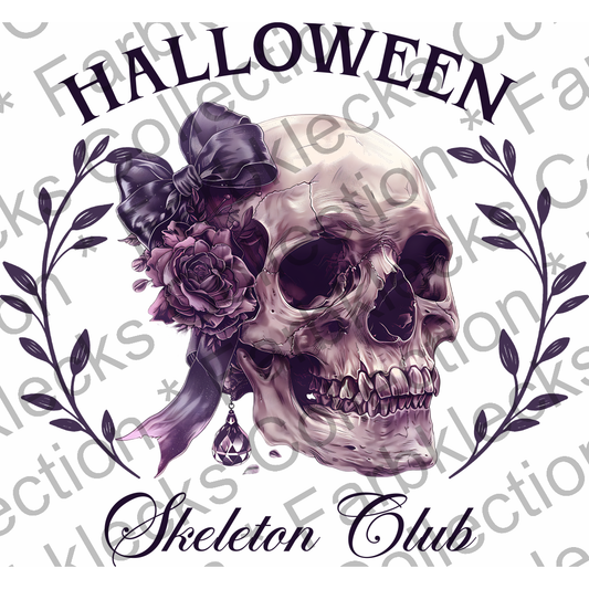 Motivtransfer 4701 Halloween skeleton club