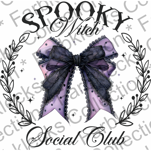 Motivtransfer 4704 Spooky Witch Social Club