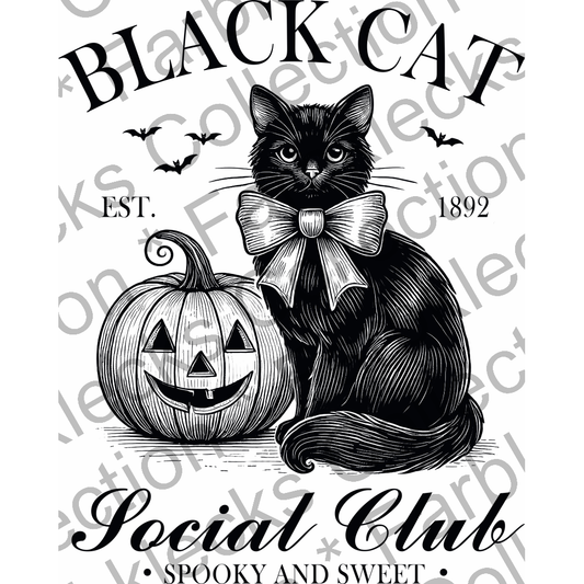 Motivtransfer 4766 Vintage Black Cat