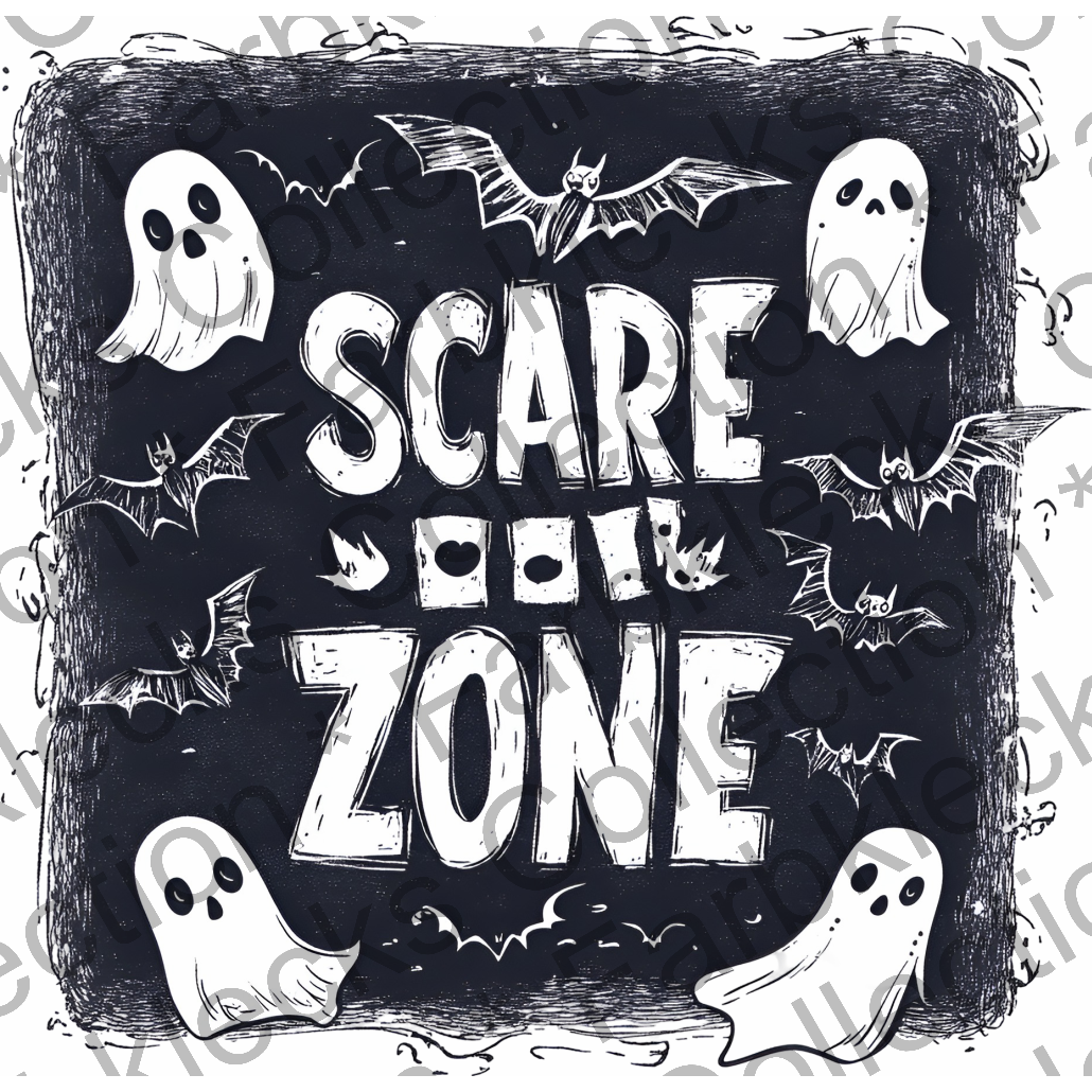 Motivtransfer 4797 Schild Scare Zone