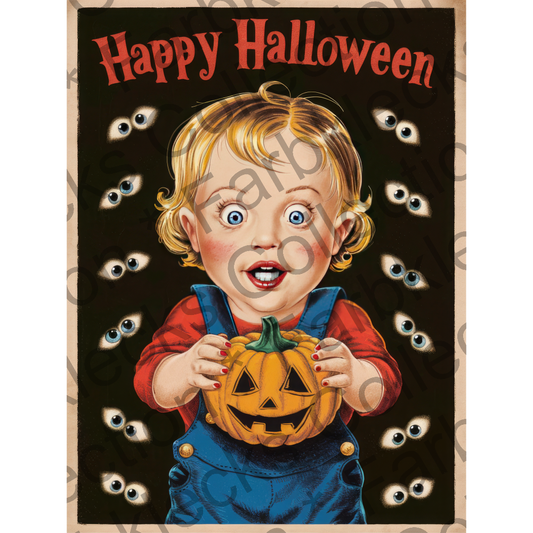 Motivtransfer 4812 Plakat Happy Halloween