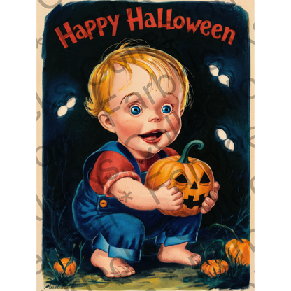 Motivtransfer 4813 Plakat Happy Halloween