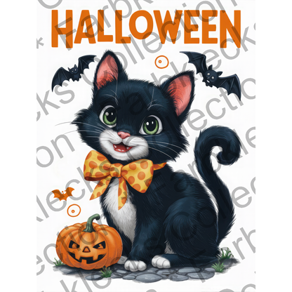 Motivtransfer 4816 Plakat Schwarze Katze