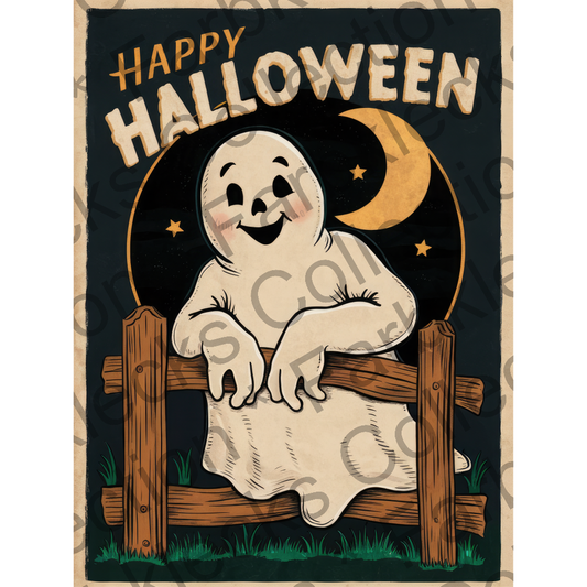 Motivtransfer 4821 Plakat Happy Halloween