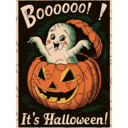 Motivtransfer 4835 Plakat Boo its Halloween