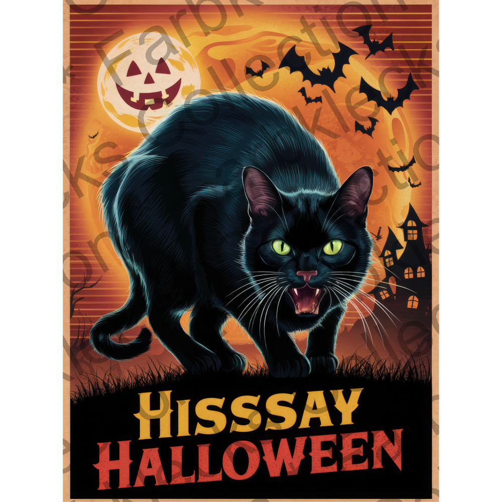 Motivtransfer 4837 Plakat Hisssay Halloween