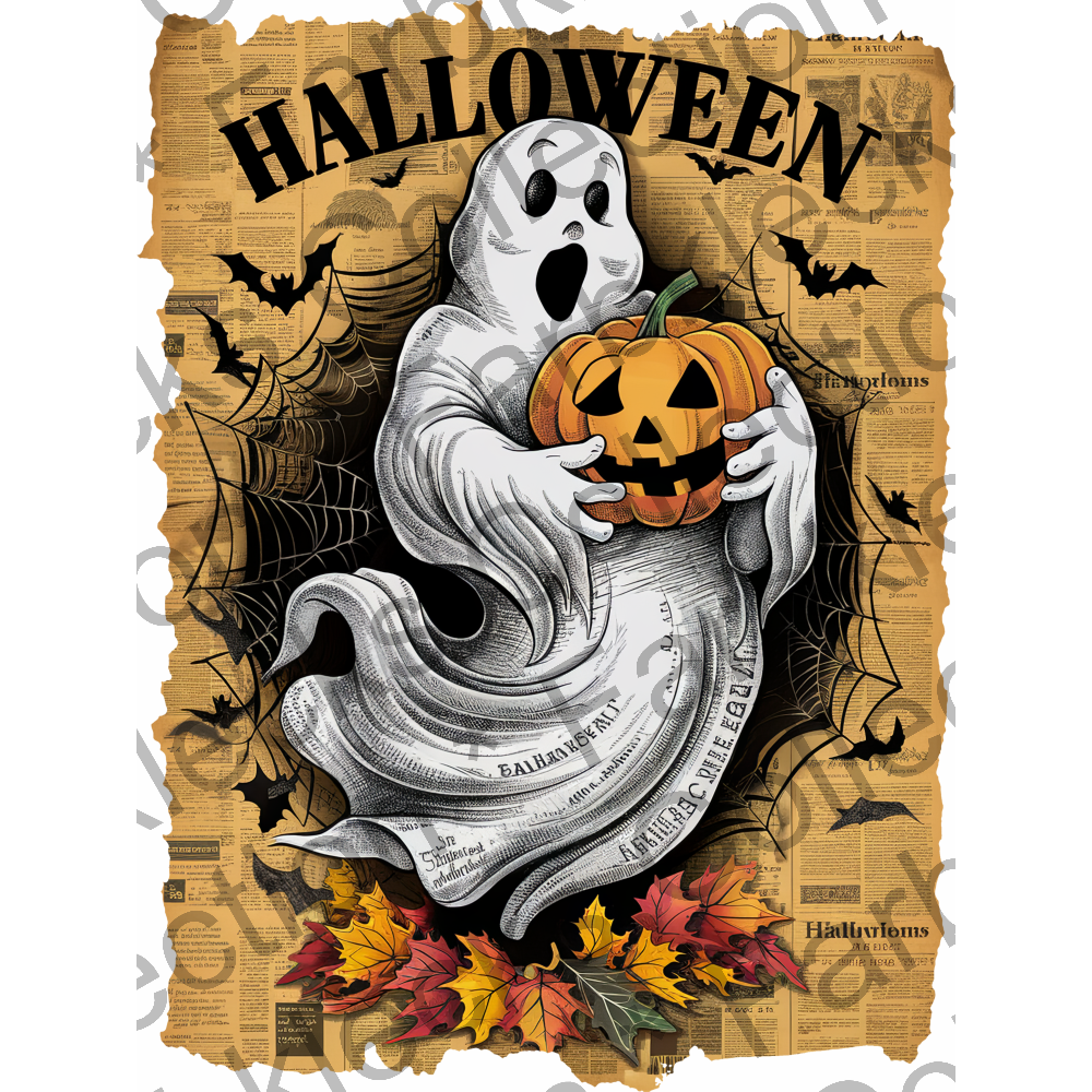 Motivtransfer 4843 Zeitung Halloween