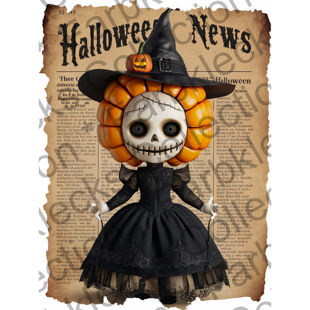 Motivtransfer 4844 Zeitung Halloween News