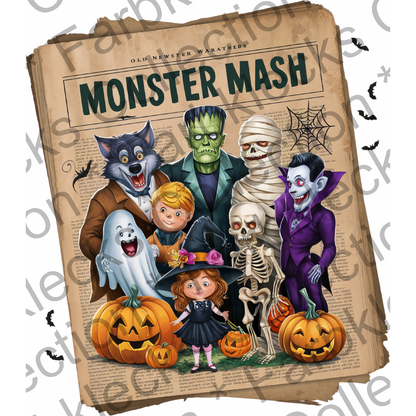 Motivtransfer 4855 Zeitung Monster Mash