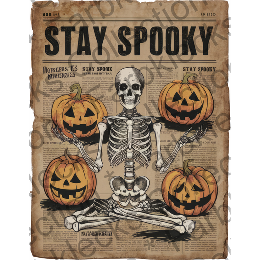 Motivtransfer 4858 Zeitung Stay Spooky