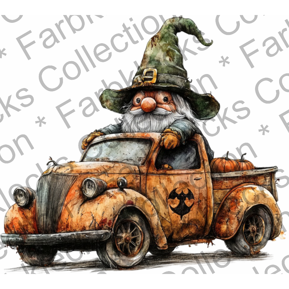 Motivtransfer 4983 Gnom Halloween Car