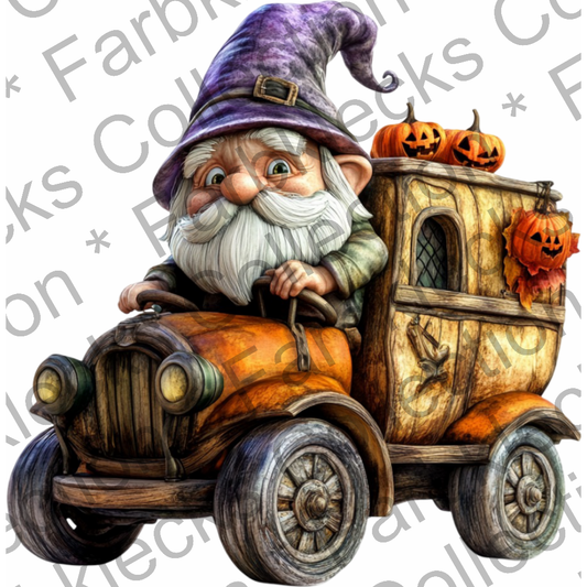 Motivtransfer 4984 Gnom Halloween Car