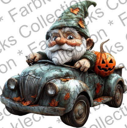 Motivtransfer 4985 Gnom Halloween Car