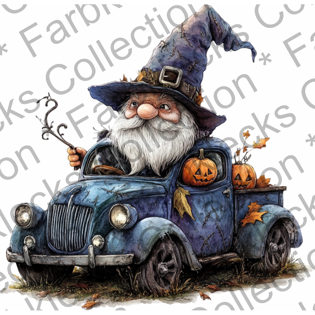 Motivtransfer 4986 Gnom Halloween Car