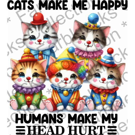 Motivtransfer 5450 Cats make me Happy