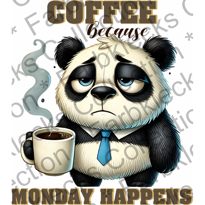 Motivtransfer 5466 Coffee Pandy