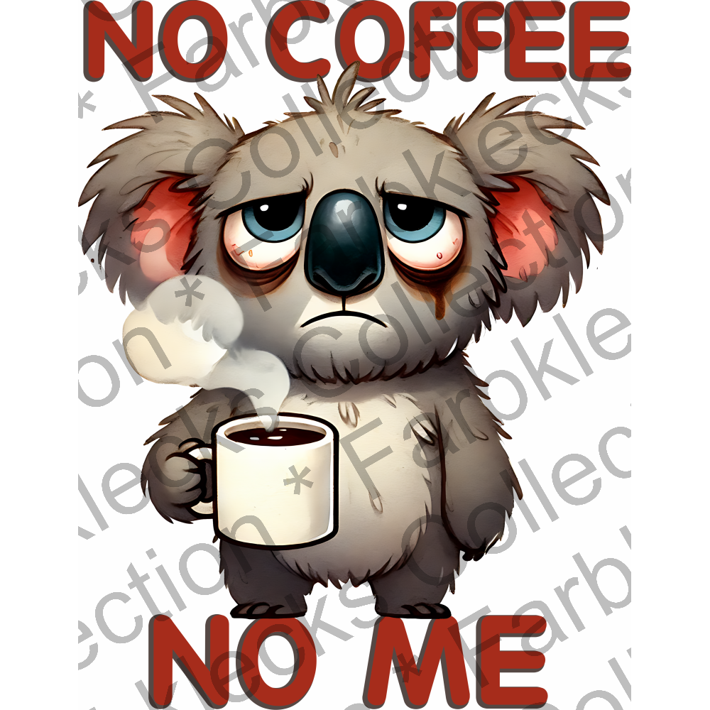 Motivtransfer 5469 No coffee, no me