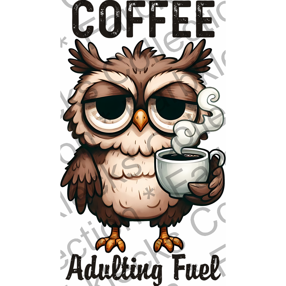 Motivtransfer 5477 Coffee Adulting Fuel