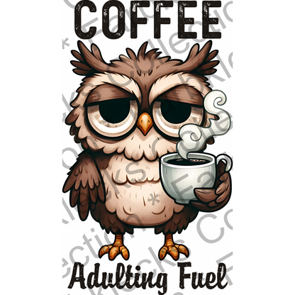 Motivtransfer 5477 Coffee Adulting Fuel