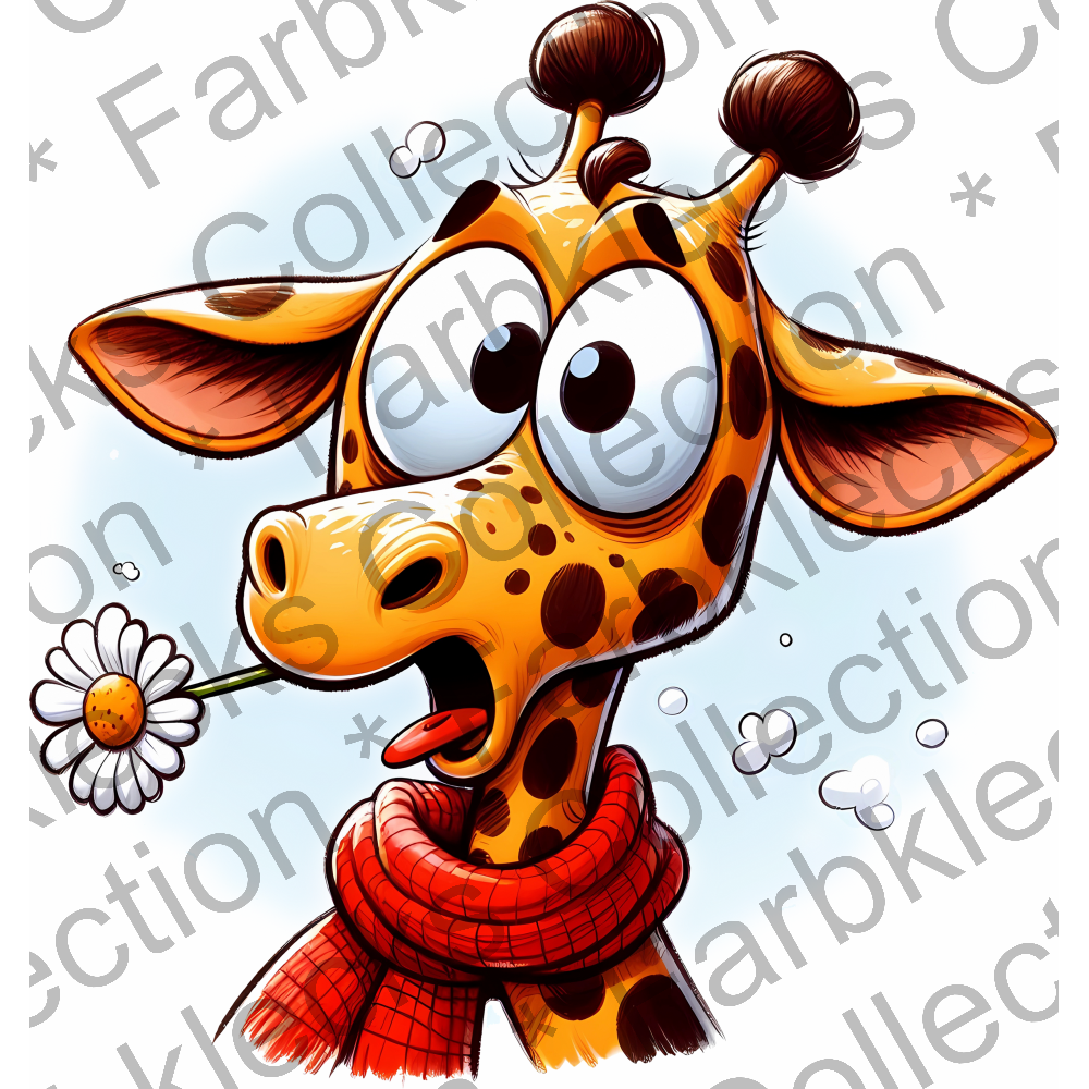 Motivtransfer 5483 Lustige Giraffe