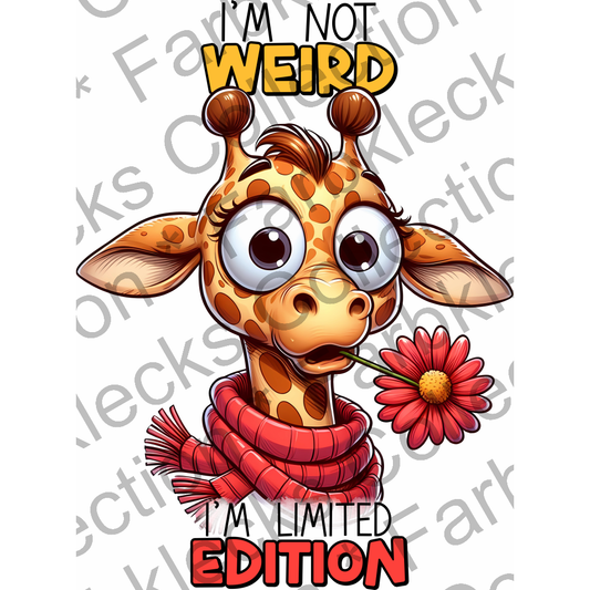 Motivtransfer 5494 Lustige Giraffe im not weird