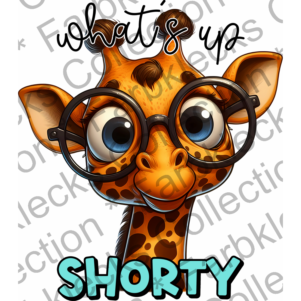 Motivtransfer 5506 Lustige Giraffe whats up shorty